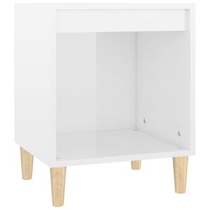 vidaXL Noćni ormarić sjajni bijeli 40x35x50 cm od konstruiranog drva
