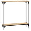 vidaXL Konzolni stolić Sonoma hrast 75x22,5x75 cm Konstruirano drvo