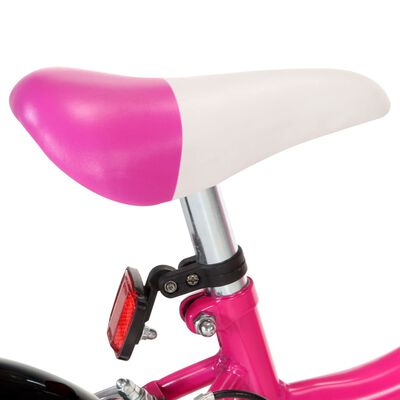 vidaXL Dječji bicikl 16 inča crno-ružičasti