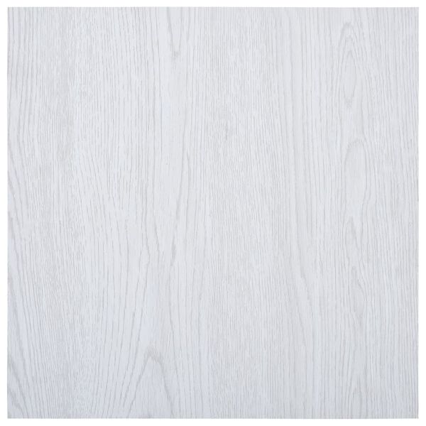 vidaXL Samoljepljive podne obloge 5,11 m² PVC bijele