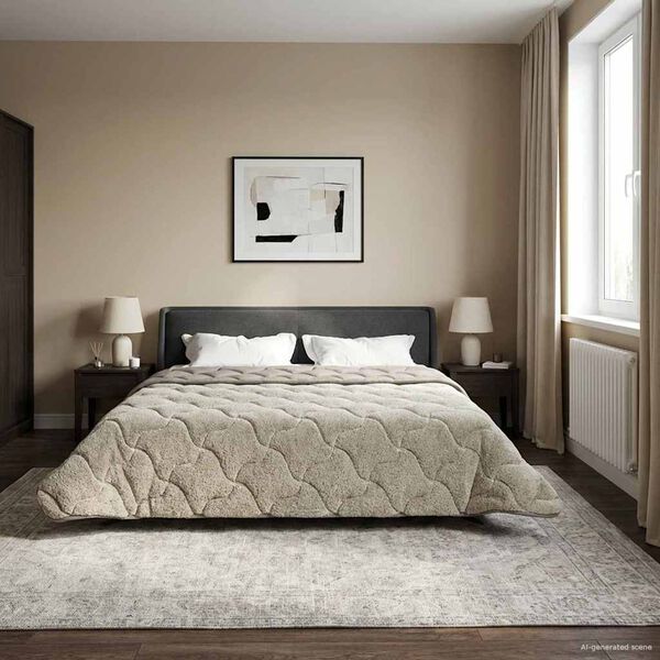 vidaXL Puni pokrivač za cijelu godinu Svjetlosiva 200 x 220 cm