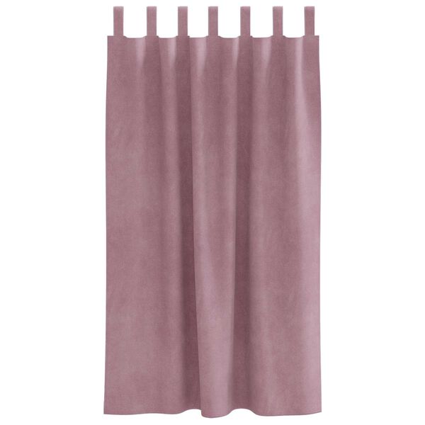 vidaXL Zavjese za zamračivanje 2 pcs Tamno ružičasta 140 x 175 cm