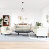 vidaXL 3-dijelni set sofa krem baršunasti