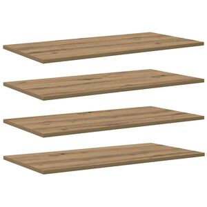 vidaXL Police za knjige 3 razina 4 kom. 80 x 40 x 1,5 cm Smeđa