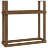 vidaXL Stalak za drva za ogrjev boja meda 110x35x108,5 cm od borovine