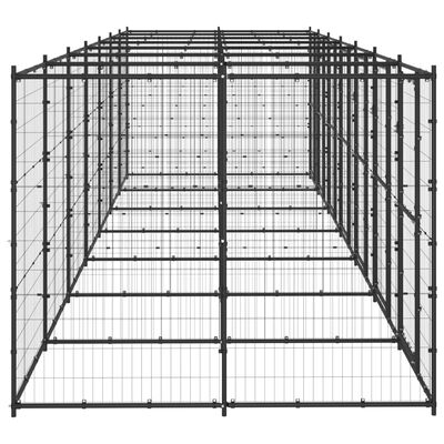 vidaXL Vanjski kavez za pse čelični 16,94 m²