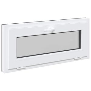 vidaXL Prozor za podrum RISOR 90 x 40 cm PVC i staklo Antracit
