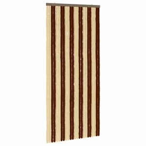 vidaXL Zavjesa protiv insekata Chenille Smeđa i bež 100 x 220 cm