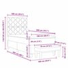 vidaXL Krevet s opruga kutije Svjetlosiva 100 x 200 cm tkanina