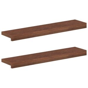 vidaXL Prozorske klupice 2 kom. Tamno smeđa 70 x 15 x 2 cm