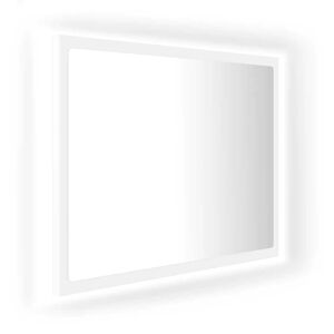 vidaXL LED kupaonsko ogledalo bijelo 60 x 8,5 x 37 cm akrilno