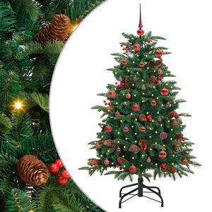 vidaXL Umjetno božićno drvce Zelena 150 cm PVC i Metal i Plastika