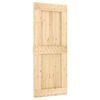 vidaXL Klizna vrata NARVIK Prirodna i crna 85 x 210 cm (152,5 cm)