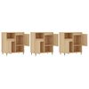 vidaXL Komode 3 kom boja hrasta sonome od konstruiranog drva