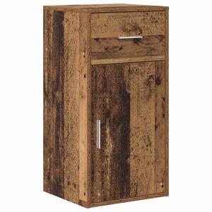 vidaXL Kreveta s ladicama Staro drvo 38 x 34 x 75 cm