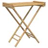 vidaXL Sklopivi stol s pladnjem 70,5 x 42,5 x 80 cm od bambusa