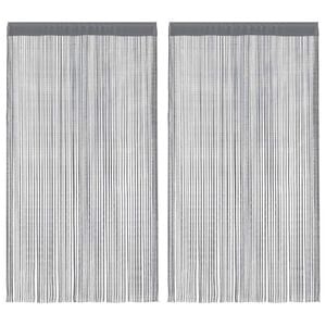 vidaXL Zavjese od &scaron;page 2 kom. antracit 140x250 cm