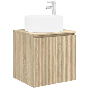 vidaXL Umivaonik s policom za zid Hrast sonoma 49,5 x 44,5 x 65,5 cm