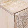 vidaXL Noćni ormar 2 pcs Bijelo 40 x 33,5 x 46 cm Čvrsto drvo manga