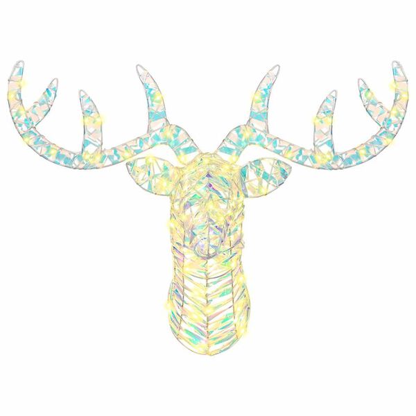 vidaXL Reindeer vuče saonice Topla bijela 60 cm PET