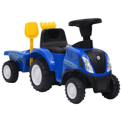 vidaXL Dječji traktor New Holland plavi