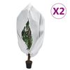 vidaXL Navlake za biljke od flisa s patentom 2 kom 70 g/m&sup2; 1 x 1,55 m