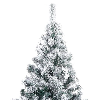 vidaXL Umjetno božićno drvce sa snijegom zeleno 240 cm PVC