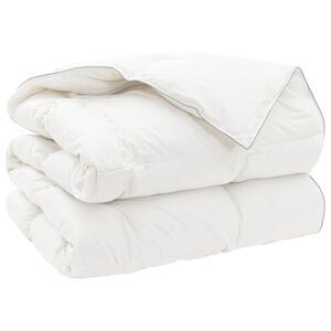 vidaXL Poplun FULDA 200 x 240 cm Zima 300 GSM 90% gusjeg perja Bijela