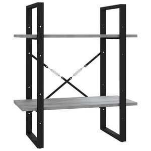 vidaXL Ormarić za knjige sivi hrast 60 x 30 x 70 cm konstruirano drvo