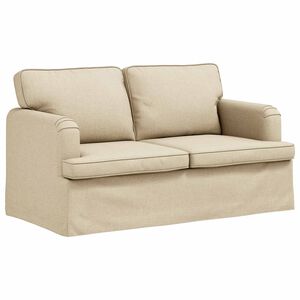 vidaXL Sofa Krema 144 x 80 x 85 cm tkanina