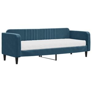 vidaXL Dnevni krevet s madracem plavi 80 x 200 cm bar&scaron;unasti