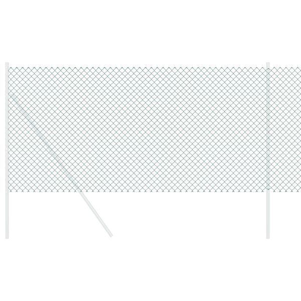 vidaXL Ograda od lančane veze Zelena 25 x 0,4 m Čelik