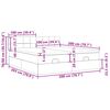 vidaXL Okvir kreveta s madracima tamnosmeđi 200x200cm tkanine