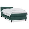 vidaXL Box Spring krevet s madracem tamnozeleni 90x220 cm bar&scaron;un