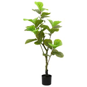 vidaXL Umjetno stablo fikusa 30 listova 125 cm zeleno