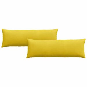 vidaXL Jastučići za sofu 2 pcs Žuta 120 x 40 cm Kordura tekstil