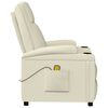 vidaXL Masažna fotelja od umjetne kože krem bijela