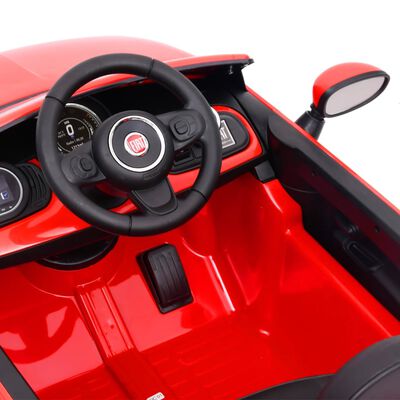 vidaXL Dječji električni automobil Fiat 500 crveni
