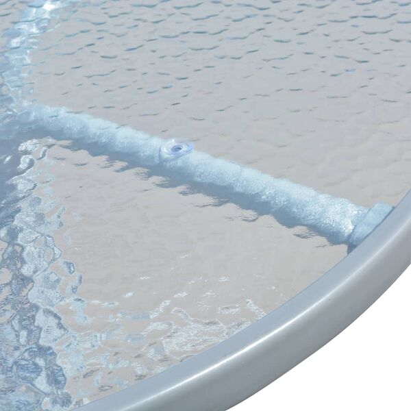 vidaXL Bistro stol od čelika sivi 80 x 71 cm