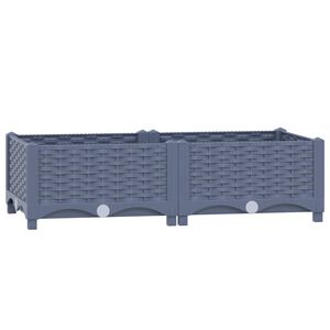 vidaXL Povi&scaron;ena gredica 80 x 40 x 23 cm od polipropilena