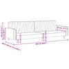 vidaXL Dvosjed na razvlačenje ružičasti bar&scaron;unasti