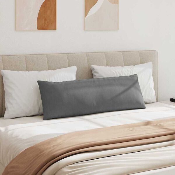 vidaXL Jastučići za sofu 2 pcs Tamno siva 120 x 40 cm tkanina