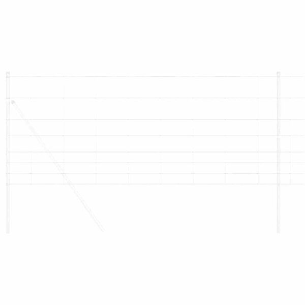 vidaXL Ograda za pašnjake Siva 1 x 10 m Čelik