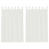 vidaXL Voile zavjese s petljama 2 kom bijele 140x175 cm