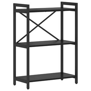 vidaXL Polica 60 x 30 x 85 cm Konstruirano drvo Crni hrast