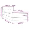 vidaXL Box spring krevet s madracem tamnosivi 80 x 220 cm bar&scaron;unasti