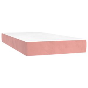 vidaXL Madrac s džepičastim oprugama srednje tvrdoće rozi 120x190x20 cm bar&scaron;unasti