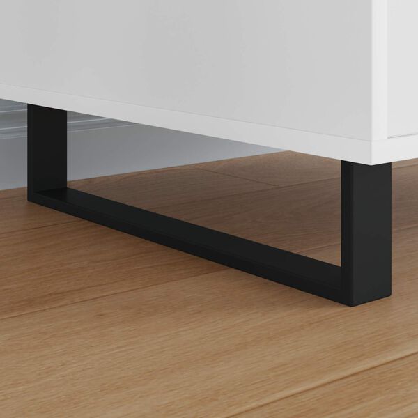 vidaXL Noge namje&scaron;taja 2 pcs Crna 43,6 x 4 x 10 mm Željezo