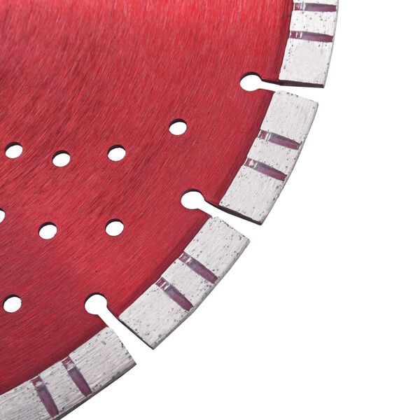 vidaXL Dijamantni disk za rezanje s turbo segmentima i rupama 350 mm