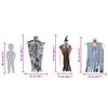 vidaXL Halloween Ob Hanging Ghost 3 pcs &Scaron;areni 61 x 97 cm Poliester
